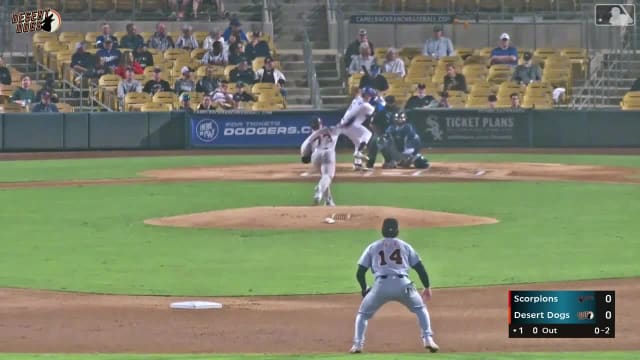 Charles Davalan homers (2) on a fly ball to right center field.