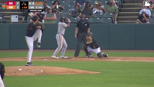 Bo Davidson homers (14) on a fly ball to center field. Diego Velasquez scores.