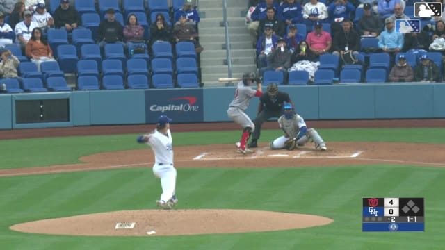 JD Dix homers (7) on a fly ball to right center field.