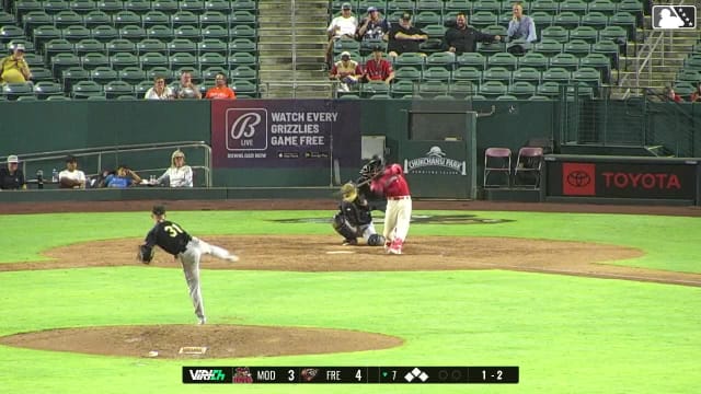 Robert Calaz swats his second home run of the night