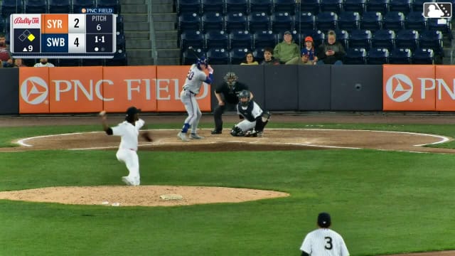 Ryan Clifford doubles (7) on a sharp line drive to right fielder Kenedy Corona. Ji Hwan Bae scores.