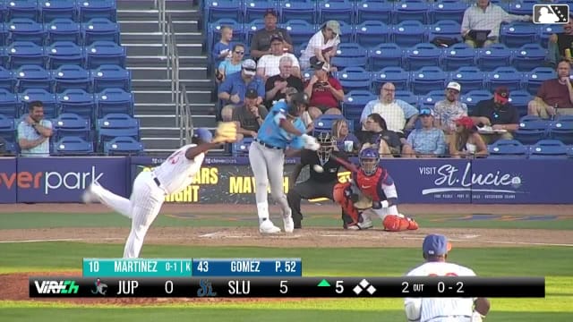 Franklin Gomez's fifth strikeout