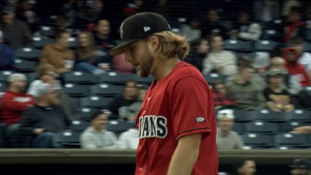 Carmen Mlodzinski strikes out the side