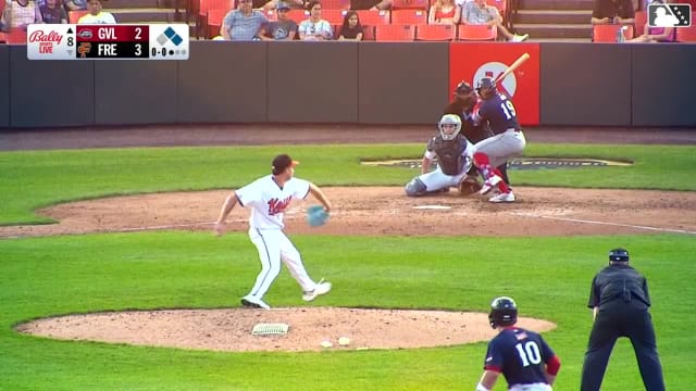 Gerardo Rodriguez singles on a sharp line drive to center fielder Vance Honeycutt. Henry Godbout scores. Yoeilin Cespedes to 3rd. Gerardo Rodriguez to 2nd.