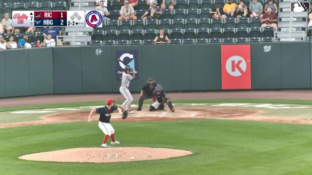 Bo Davidson homers (18) on a fly ball to right center field.