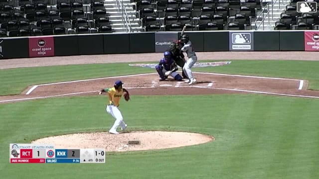 Jake Munroe homers (4) on a fly ball to left field.