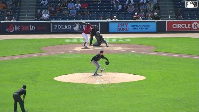 Allan Castro homers (9) on a fly ball to right field. Mickey Gasper scores. Andrew Knizner scores.