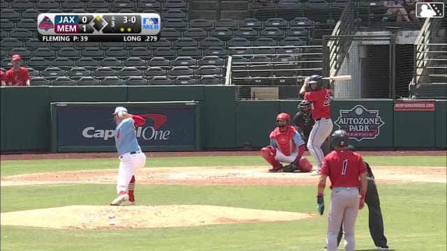 Jonathon Long homers (13) on a fly ball to left field. Cam Cannarella scores.