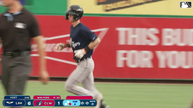 Jordan Yost's first pro home run