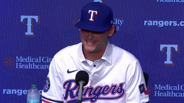Rangers introduce 2nd round pick AJ Russell