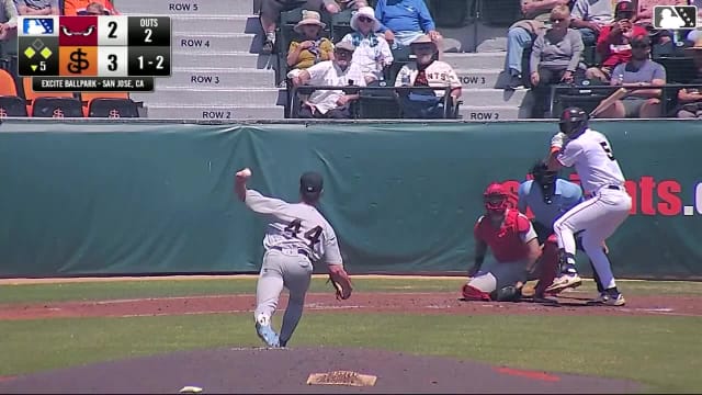 Kash Mayfield's seventh strikeout 