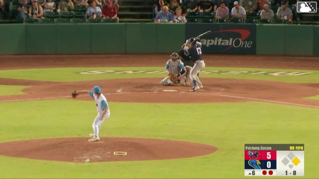 Billy Amick homers (11) on a fly ball to left field. Garrett Spain scores.
