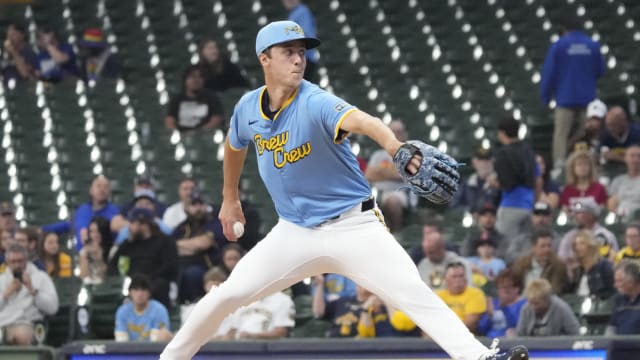 Jacob Misiorowski records his first MLB strikeout