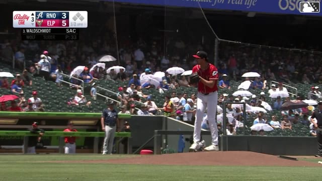 Ryan Waldschmidt homers (3) on a line drive to center field.