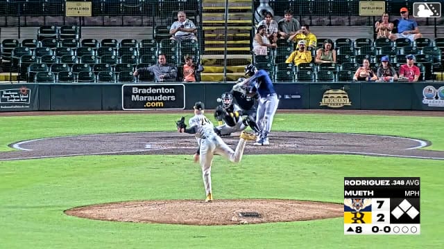 Cris Rodriguez homers (3) on a line drive to right center field.