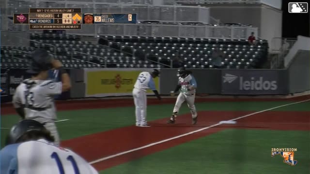 Creed Willems hits a solo home run