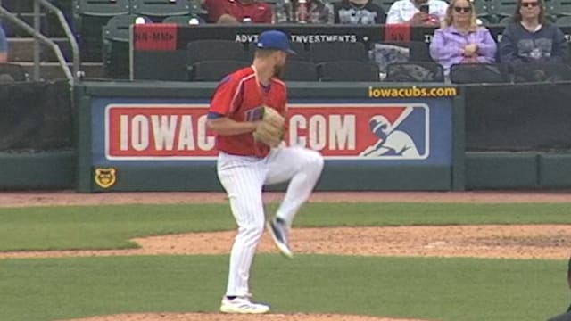 Zac Leigh twirls immaculate inning