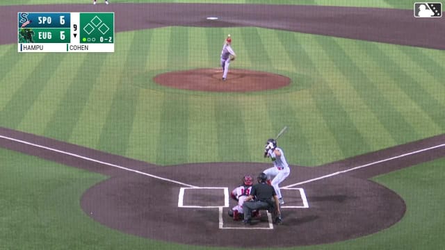 Trevor Cohen homers (3) on a fly ball to center field.