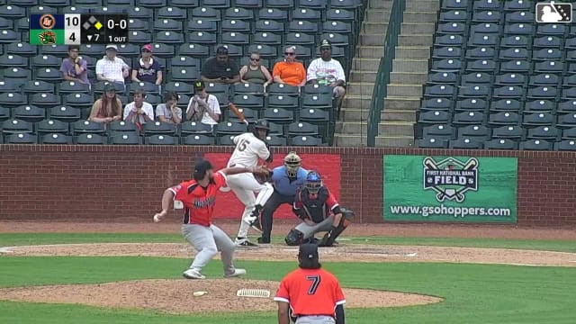 Edward Florentino homers (10) on a fly ball to left center field. Dylan Palmer scores.
