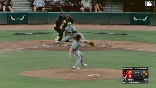 Jorge Quintana homers (7) on a fly ball to right field. Qrey Lott scores. Elliot Lascelles scores.