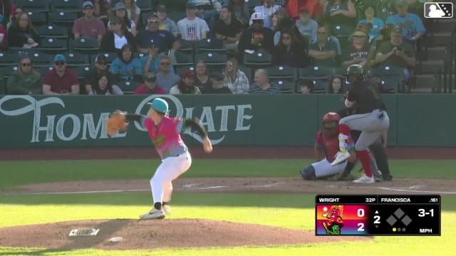 Welbyn Francisca homers (2) on a fly ball to right field.