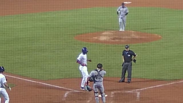 Owen Ayers hits his first Fall League homer