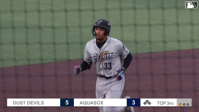 Isaiah Jackson's first professional homer