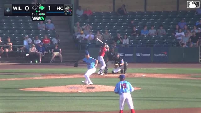 Brady Ebel homers (3) on a fly ball to right center field. Handelfry Encarnacion scores.