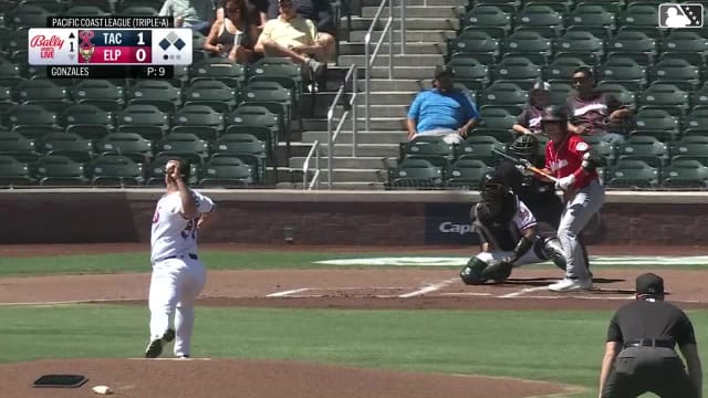 Brock Rodden singles on a soft bunt ground ball to first baseman Will Wagner. Victor Robles scores. Colin Davis to 2nd.