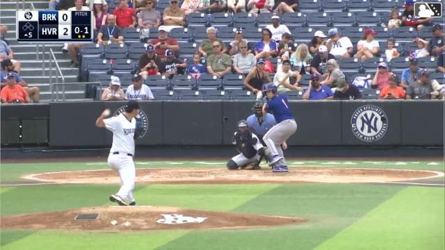 Sammy Stafura homers (20) on a fly ball to center field.