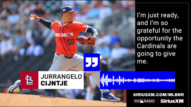 Jurrangelo Cijntje on trade to Cardinals, his pitches