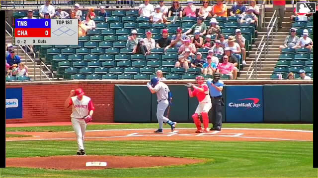 Julian Aguiar's first strikeout of the game