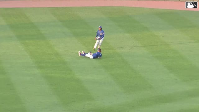 James Triantos' nice diving catch