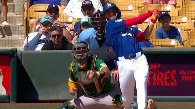 Alex Freeland's two-run home run