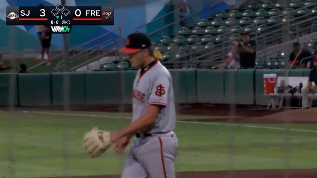 Jackson Flora's pair of strikeouts