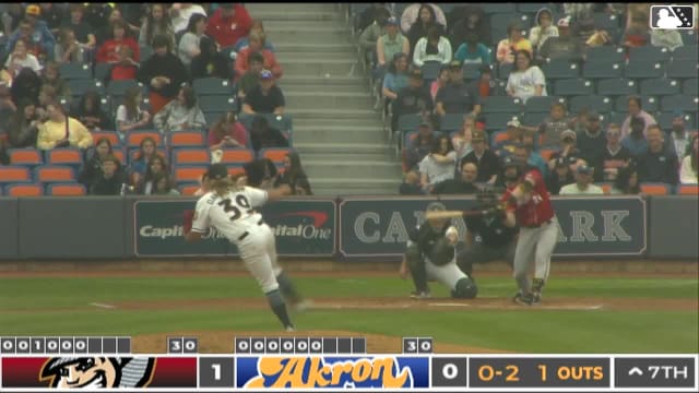 Aaron Davenport's sixth strikeout of the game 