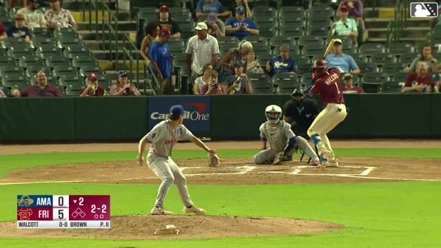 Sebastian Walcott's solo home run