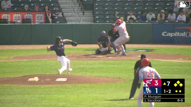 Aroon Escobar singles on a fly ball to center fielder Jay Harry. Dylan Campbell scores. Cade Fergus scores. Nikau Pouaka-Grego out at 3rd on the throw, center fielder Jay Harry to third baseman Cutter Coffey to shortstop Arjun Nimmala.