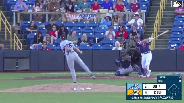 Aaron Walton homers (12) on a fly ball to left field.