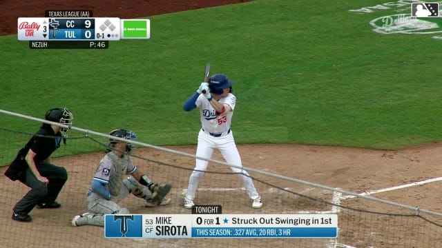 Mike Sirota homers (4) on a line drive to left center field.