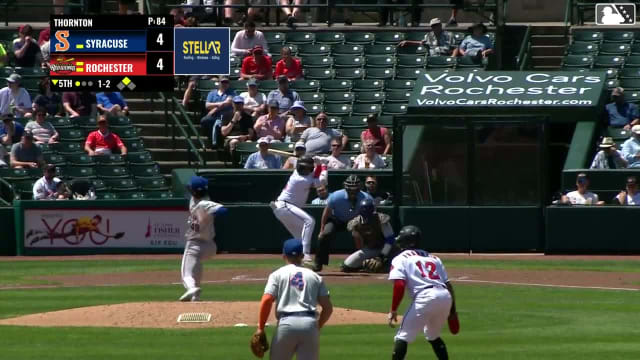 Abimelec Ortiz homers (10) on a fly ball to center field. Christian Franklin scores.