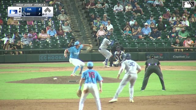 Josue De Paula singles on a line drive to right fielder Yamal Encarnacion. Taylor Young scores. Joe Vetrano to 3rd. Jose Izarra to 2nd.