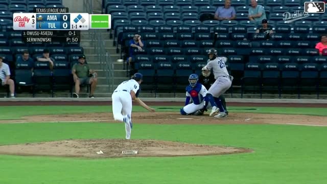 Avery Owusu-Asiedu singles on a line drive to right fielder Kole Myers. Angel Ortiz scores. Trent Youngblood to 3rd. Avery Owusu-Asiedu to 2nd. Avery Owusu-Asiedu advances to 2nd, on a fielding error by right fielder Kole Myers.