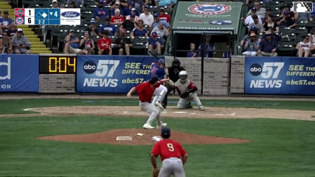 Josiah Hartshorn homers (13) on a fly ball to right field. Kade Snell scores.