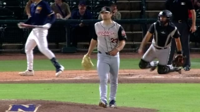 Nico Tellache notches a career-high nine strikeouts 
