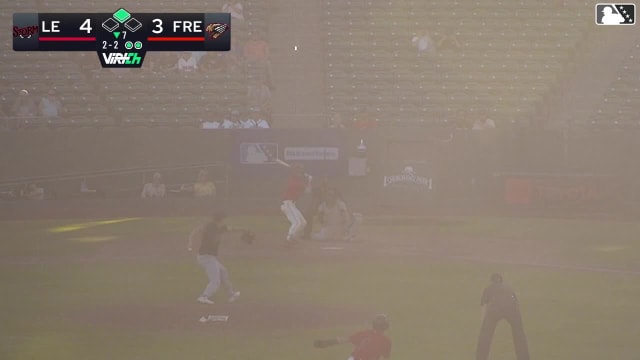 Roldy Brito singles on a line drive to left fielder Conner Westenburg. Jesus Freitez scores.