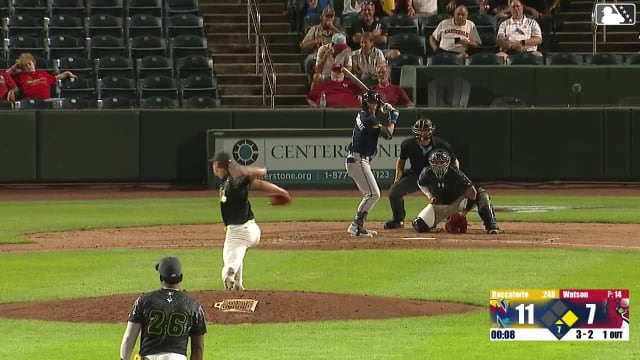 Carson Roccaforte homers (29) on a fly ball to left center field. Sam Kulasingam scores.
