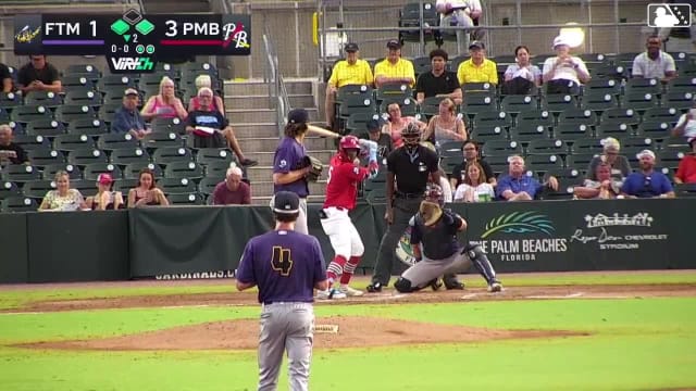 Alexander Frias singles on a fly ball to left fielder Bryan Acuña. J.P. Cabrera scores. Heriberto Caraballo to 2nd.