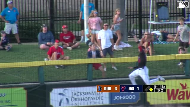 Griffin Conine's leaping catch at the wall