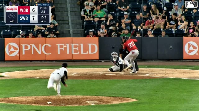 Mikey Romero homers (9) on a fly ball to right center field.